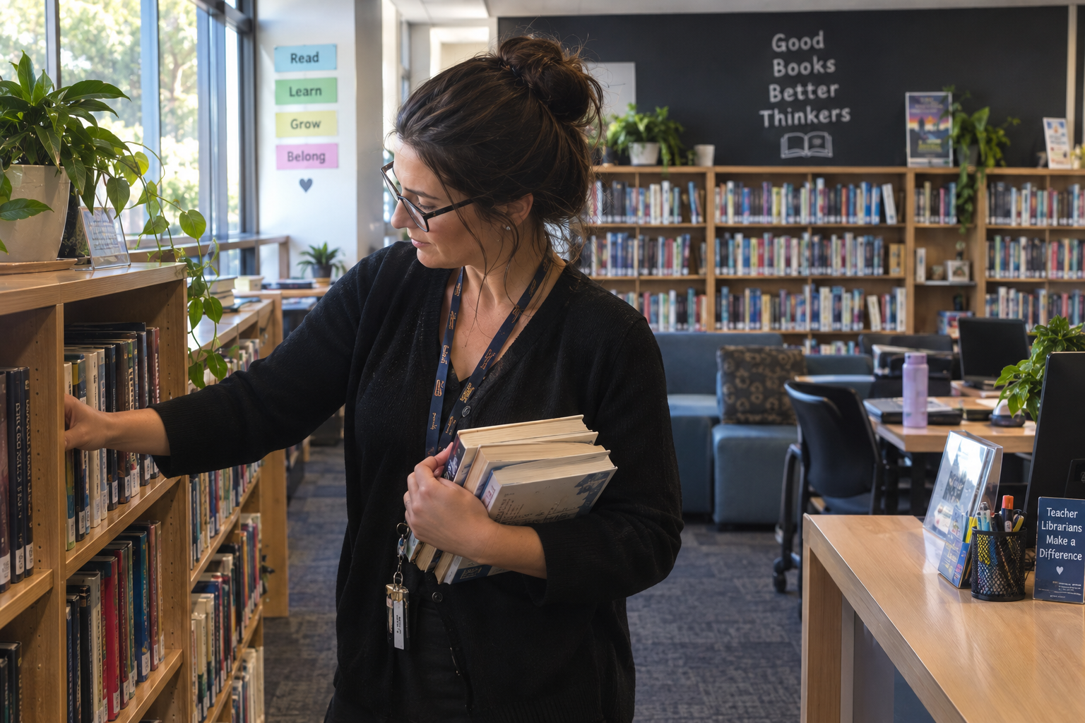 Hero image for the Resource the resource; teacher librarian skills are key. page